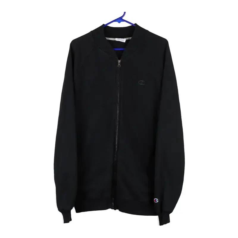 Champion Zip Up - Large Black Cotton Blend