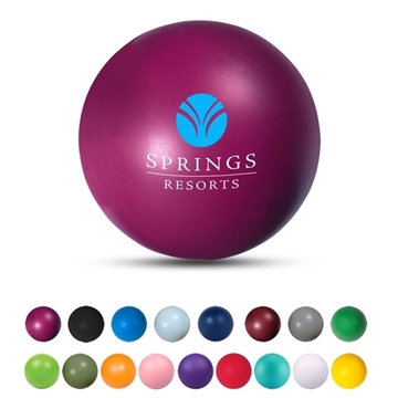 100 Custom Round Stress Reliever Ball - Polyurethane Foam