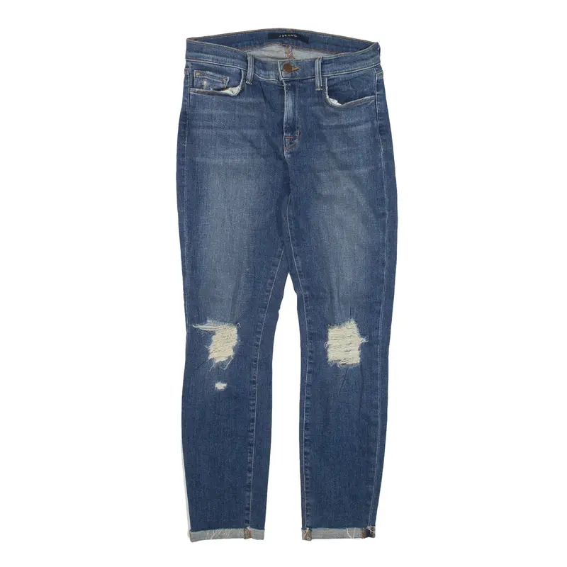 JBRAND Distressed Jeans Blue Denim Slim Jegging Womens W27 L25