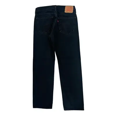 Straight Fit 505 Levis Jeans - 32W 31L Black Cotton