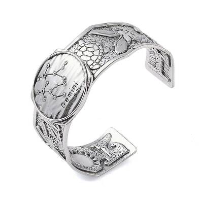 Constellation Alloy Open Cuff Bangles for Women Men