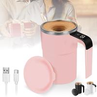 380ml/12.85oz Automatic Magnetic Stirring Coffee Cup, Rechargeable Electric Coffee Mug, Digital Display Personal Coffee Cup, ...