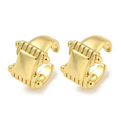 Brass Cuff Earrings