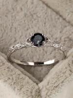 Elegant Style Artificial Zircon Decor Metal Ring, Women's Fashion Jewelry Accessories, Minimalist Romantic Aesthetic Jewelry ...