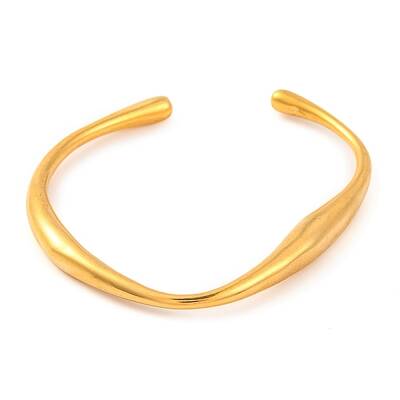 304 Stainless Steel Open Cuff Bangles for Women