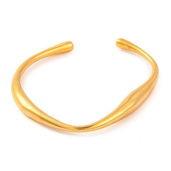 304 Stainless Steel Open Cuff Bangles for Women