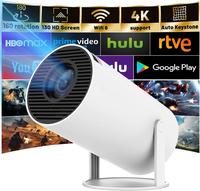 Mini Projector, HY300 PRO Portable Projector, 720P with Dual-Band WIFI6 5G Wireless 5.2 Bluetooth Android 13, 180° Rotatable...