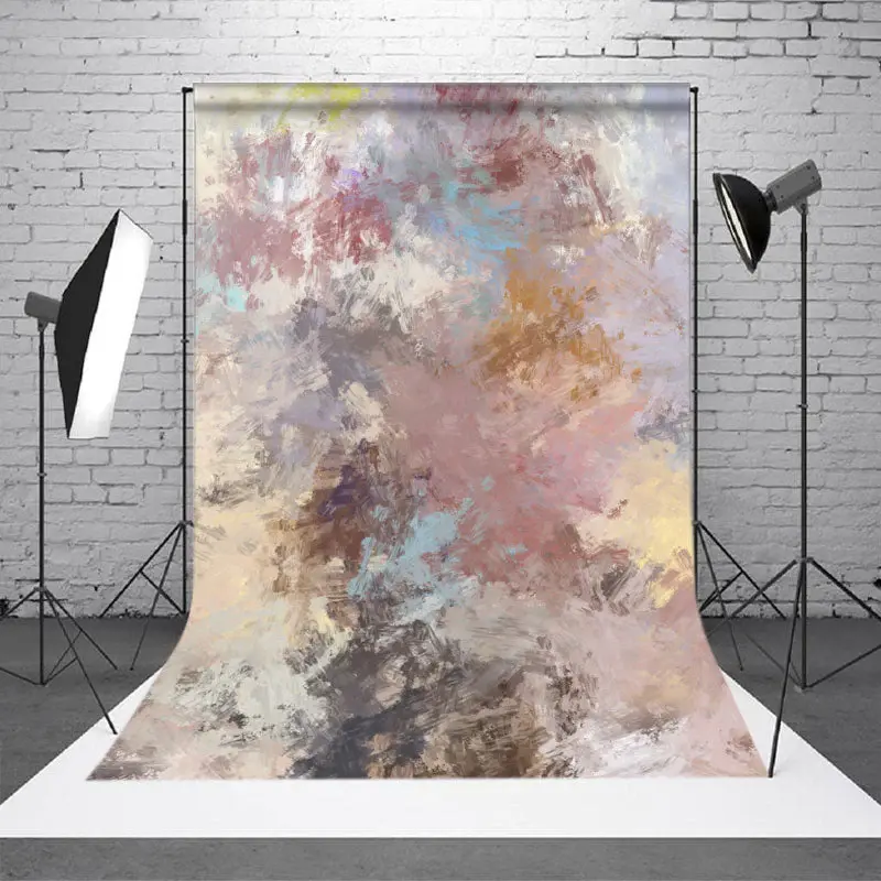 Colorful Watercolor Abstract Textured Photo Backdrop - Aperturee