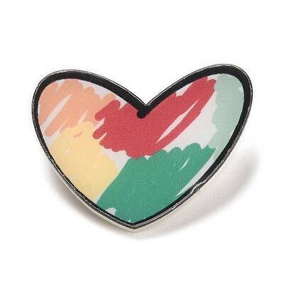 Cartoon Style Acrylic Brooch