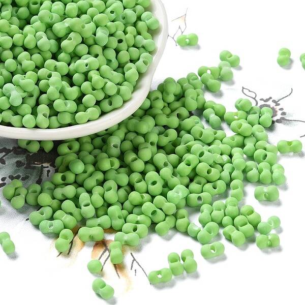 Rubberized Style Glass Seed Beads