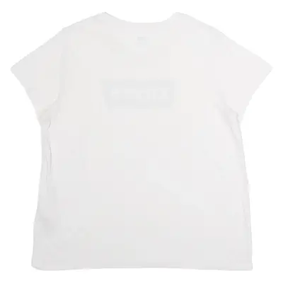 LEVI'S Womens T-Shirt White Crew Neck XL