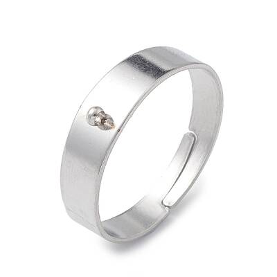 Non-Tarnish 304 Stainless Steel Loop Ring Bases