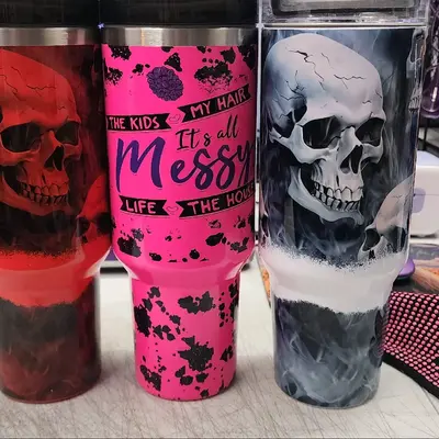 40oz stainless steel tumblers (live sales only)