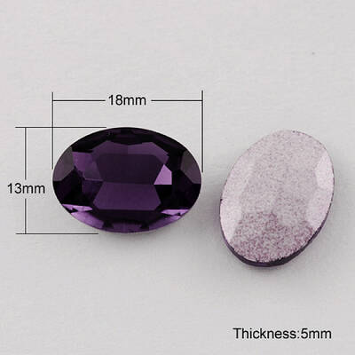 Glass Pointed Back Rhinestone