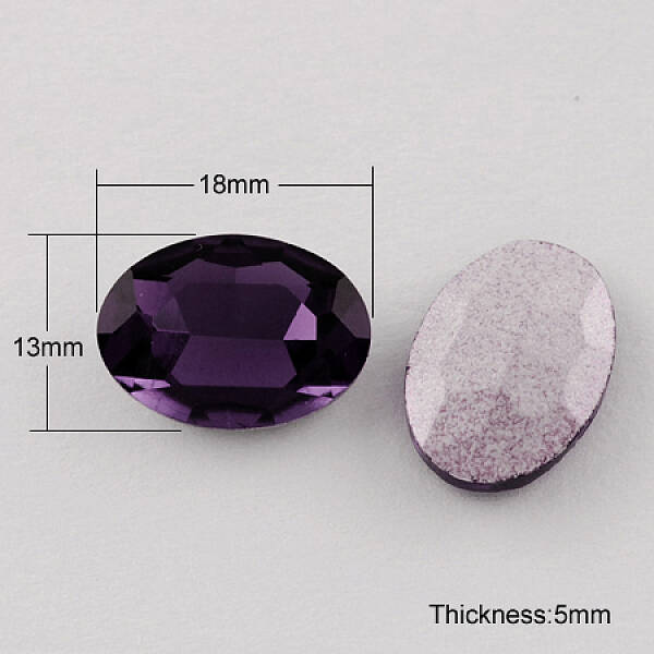 Glass Pointed Back Rhinestone