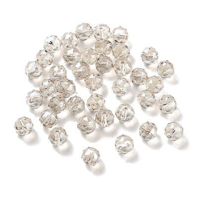 Electroplate Round Glass Beads