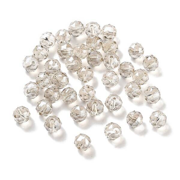 Electroplate Round Glass Beads