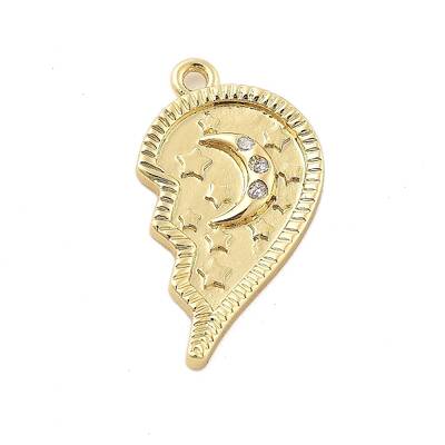 Brass Micro Pave Cubic Zirconia Pendants