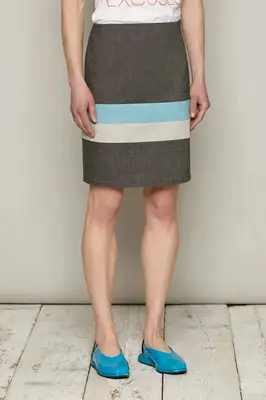 Togo Skirt (Grey) | size: L