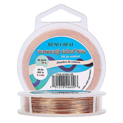 BENECREAT Round Copper Wire for Jewelry Making