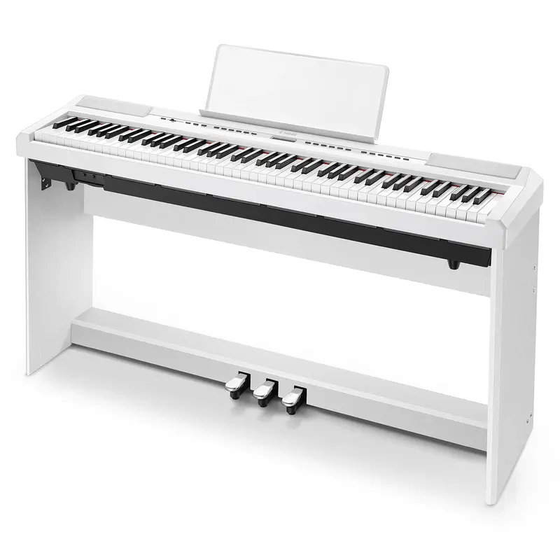 Donner DEP-20 Weighted Digital Piano - White / Piano