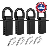 Torvec Heavy Duty Adjustable Trailer Stake Pocket D Ring w/ 1/2\