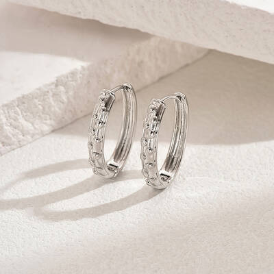 Classic Fashionable Brass Hoop Earrings for Women