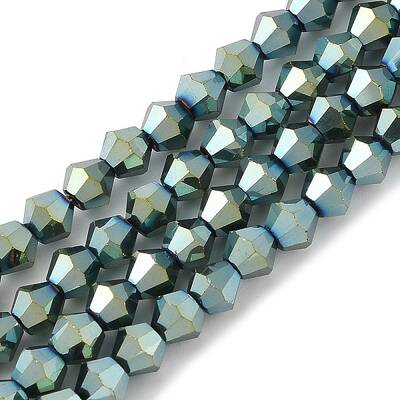 Electroplate Glass Bead Strands