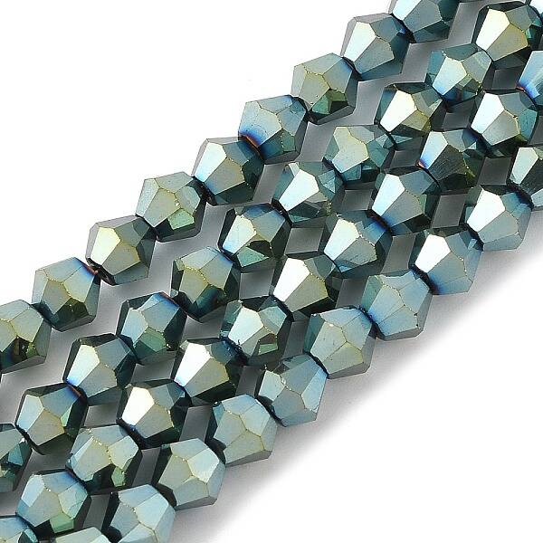 Electroplate Glass Bead Strands