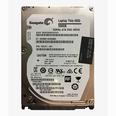 745284-001 HP 500GB 7200RPM SATA 6Gb/s 32MB Cache 2.5-Inch Hard Drive