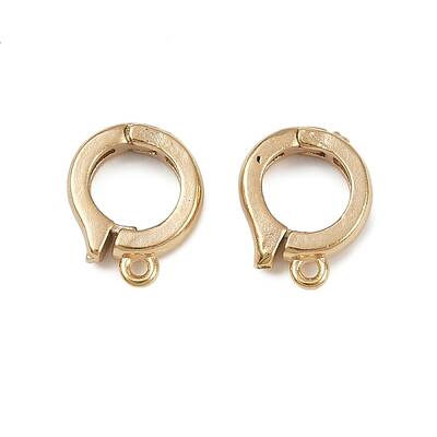 Brass Ring Twister Clasps