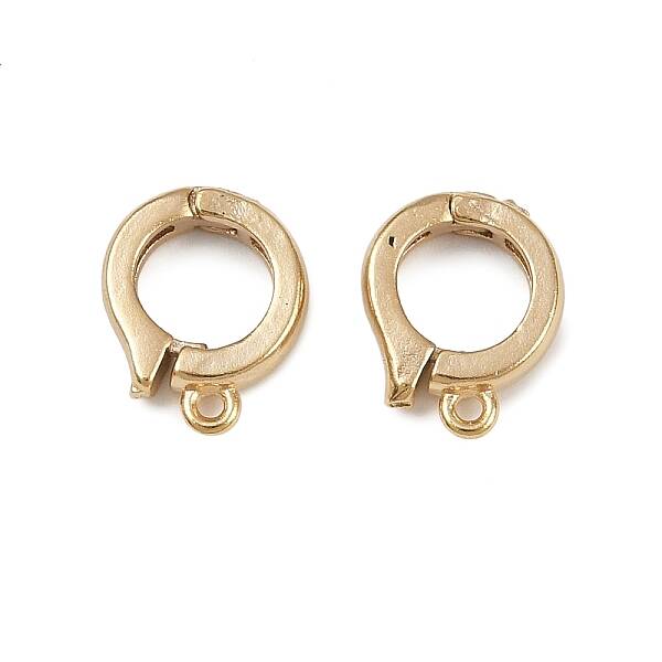 Brass Ring Twister Clasps