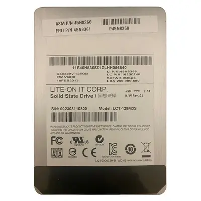 45N8361-06 Lenovo 128GB MLC SATA 6Gb/s 2.5-inch Internal Solid State Drive