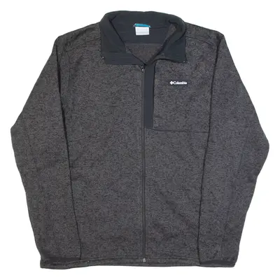 COLUMBIA Fleece Style Mens Jacket Grey XL