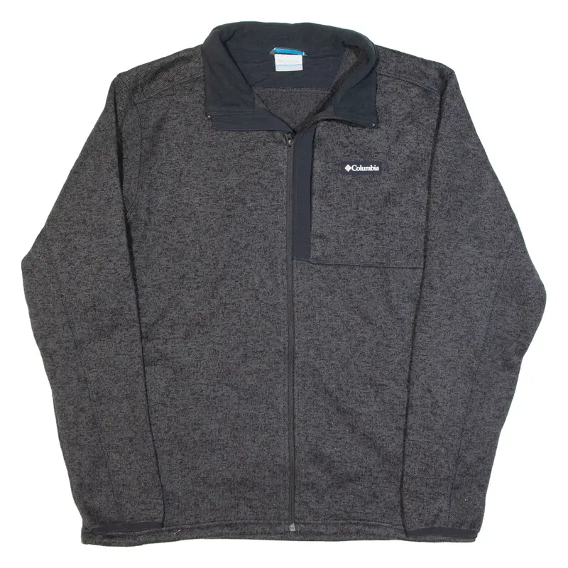 COLUMBIA Fleece Style Mens Jacket Grey XL