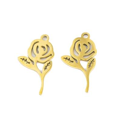 5Pcs 201 Stainless Steel Pendants