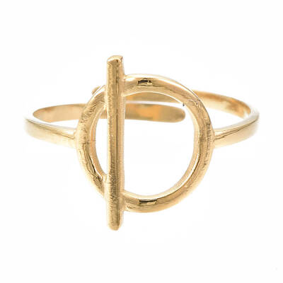 304 Stainless Steel Toggle Clasp Shape Open Cuff Ring
