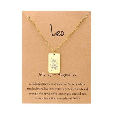 Twelve Constellations Pendants Necklaces