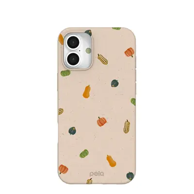 Seashell Squash Garden iPhone 16 Plus Case