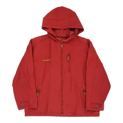 Vintage Avirex Jacket - UK 16 Red Cotton