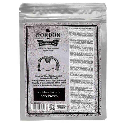 Gordon Ricarica Fibre Infoltenti Colore Castano Scuro 25Gr