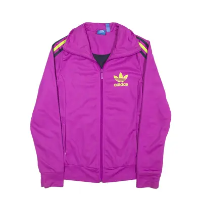 ADIDAS Track Jacket Purple Womens UK 12