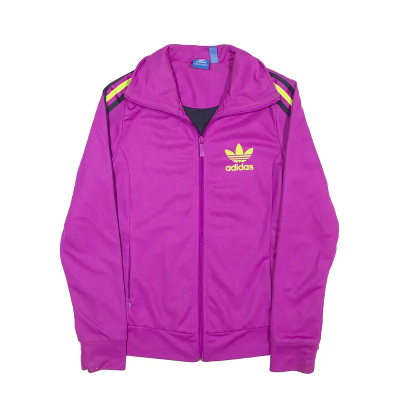 ADIDAS Track Jacket Purple Womens UK 12
