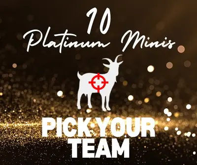 10 Factory Sealed BS Collectibles Platinum Minis! Pick Your Team!