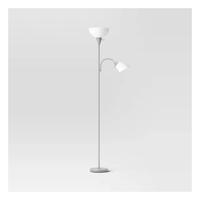 Torchiere with Task Light Floor Lamp This lamp with integrated flexible Task Light Floor Lamp can be placed near an armchair,...