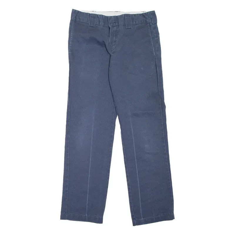 DICKIES Workwear Mens Trousers Blue Slim Straight W30 L32