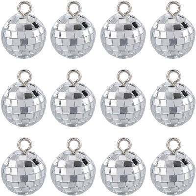 24Pcs Mirror Ball Reflective Ball Pendants