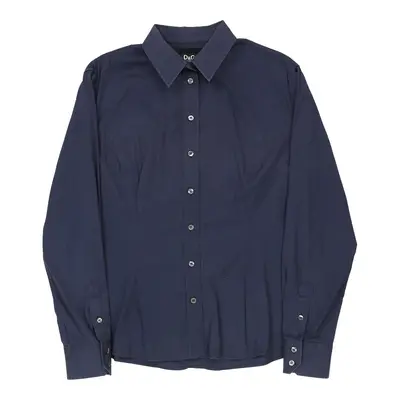 Dolce & Gabbana Shirt - Small Navy Cotton | Size: small