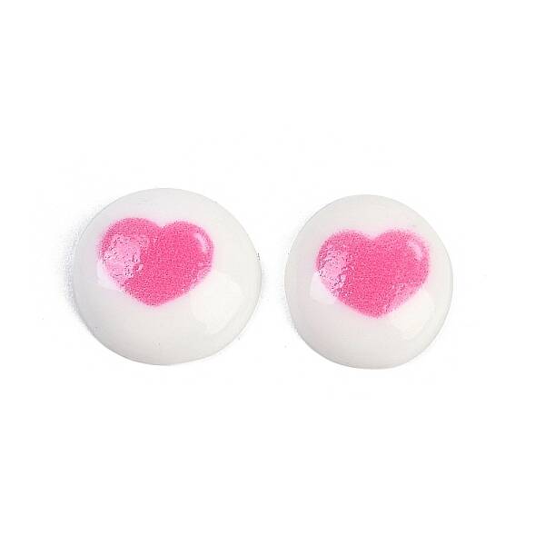 Flat Round Cartoon Resin Cabochons