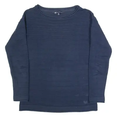 CREW CLOTHING Womens Patterned Jumper Blue Tight Knit UK 10